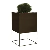 vondom - jardinière vela - bronze/mat/lxlxh 40x40x70cm